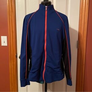 Ralph Lauren Blue and Black Jacket with orange Accents